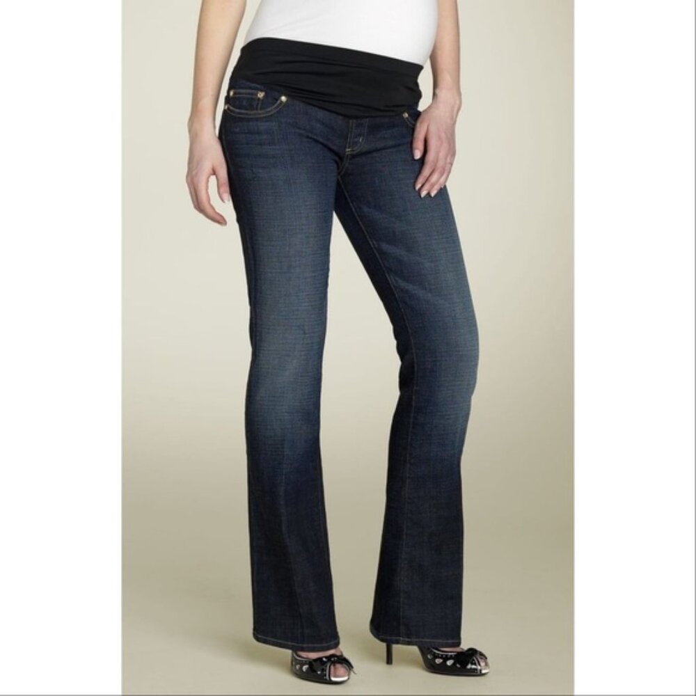 CHIP AND PEPPER BOOTCUT PAMELA BUMP WATCH UNDER BELLY MATERNITY JEANS STRETCH 28